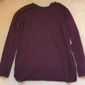 Maroon Sweater with Zipper detail